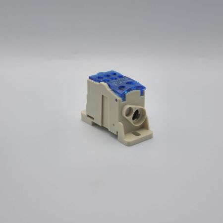 Блок розподільчий на DIN рейку РБД 125А 1 10 35 1 6 16 6 2.5 16 mm2 LEE 702631с Синя