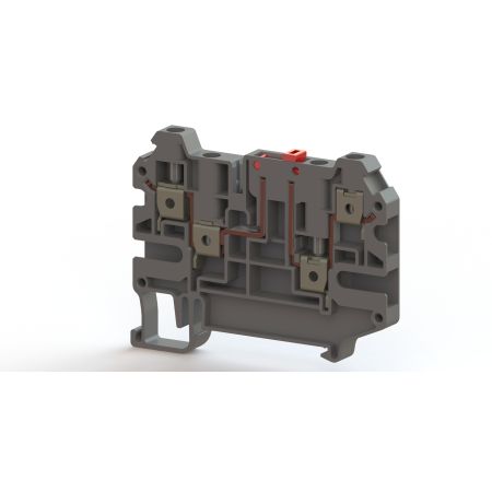 Клема гвинтова з ножовим розмикачем чотириконтактна AVK 4 CCA Klemsan 0.0.0.3.25219 4 мм2