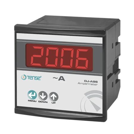 (DJ-A96) Амперметр переменного тока 100mA-5.5A. панельный щитовой 96х96 мм. Tense