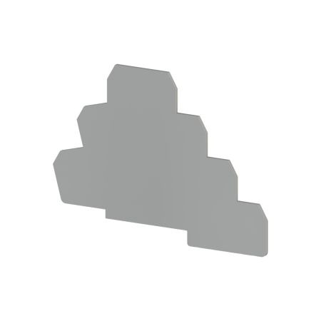 Кришка торцева для клем Klemsan PUK 0.0.0.4.50159 для електромонтажу на DIN рейці