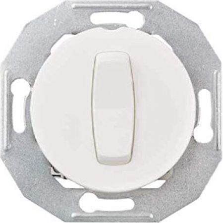 (WDE011031) Проходной одноклавишный выключатель. безвинтовой  RENOVA белая. Schneider Electric
