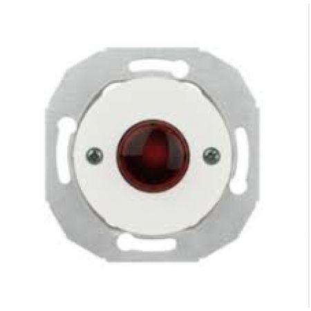 (WDE011048) Кнопка с красной подсветкой RENOVA белая. Schneider Electric