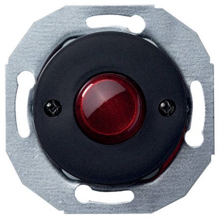 (WDE011248) Кнопка с красной подсветкой RENOVA черная. Schneider Electric