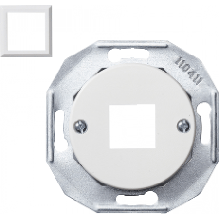 (WDE011700) Центральная плата для компьютерной розетки RJ45х1 RENOVA белая. Schneider Electric