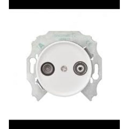 (WDE011721) Розетка TV/R (телевизионная + радио (6dB) RENOVA белая. Schneider Electric