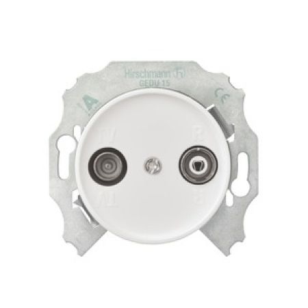 (WDE011724) Розетка TV/R (телевизионная + радио (13dB) RENOVA белая. Schneider Electric