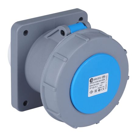 Силова розетка фланцева TP ElEctric 3129 322 0900 63А