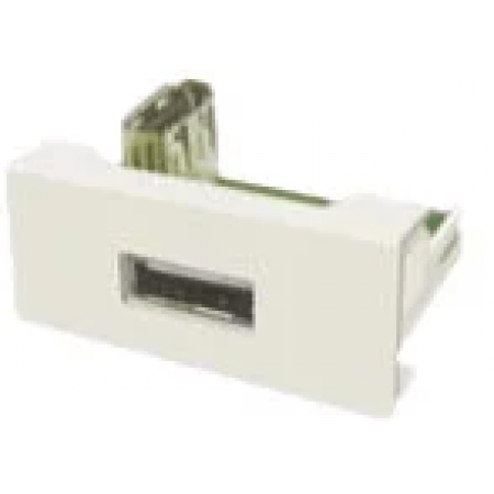 (24562) Розетка USB 45x22.5 модульная для установки в люк. кабель-канал. настенный бокс. DLX