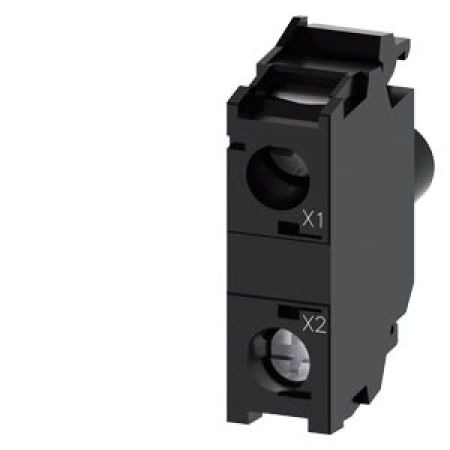 (3SU1401-1BH60-1AA0 Ламповый патрон со встроенным светодиодом. серия 3SU. 24-240V AC/DC. белый. SIEMENS
