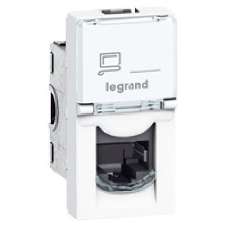 76584 (76584) Розетка RJ45 кат 6 STP антибактериальная. серия MOSAIC. Legrand
