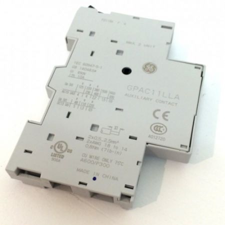 (101307) GPAC02LLA Блок-контакт бокового монтажа слева 2НЗ контакта. General Electric