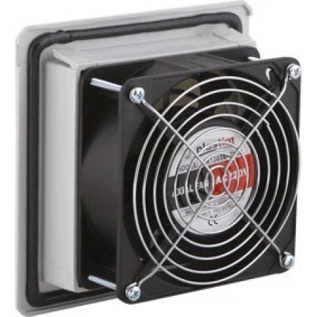 (PTF1500) Вентилятор щитовой с решеткой и фильтром для установки в боковую панель или дверь. на 100 м3 (130). 160х160 мм IP54. Plastim