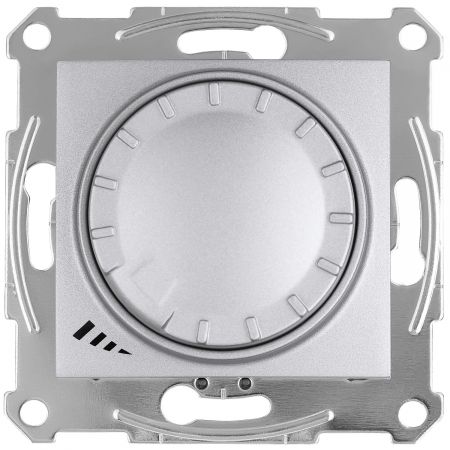 SDN2201260 (SDN2201260) LED Светорегулятор повор-нажимной. проходной. универсальный 4-400Вт. Sedna алюминий. Schenider Electric