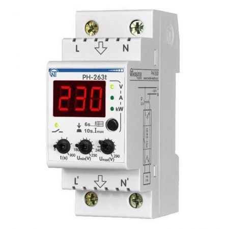 (RN-263Т) Мультифункциональное реле напряжения RN-263Т. Новатек-Электро