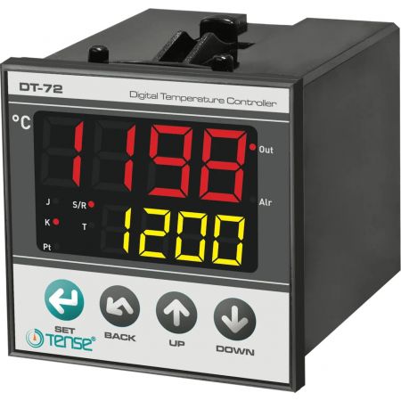 (DT-72Y) Терморегулятор 2-х канальный. PID регулятор реле температур. 100-240V AC (0..+1750℃). Tense