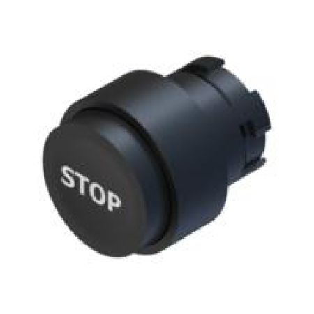(ECX3110-01) Кнопка скрытая без фиксации. черная с надписью STOP. Comepi