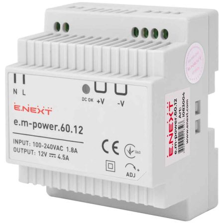 Джерело живлення e.m power.60.12 E.NEXT i083004 P 54 Вт