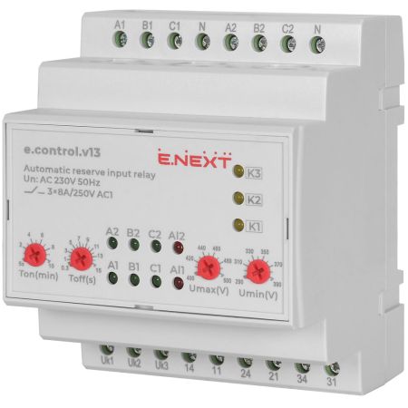 (p0690023) Реле автоматического ввода резерва секционное e.control.v13. E.NEXT