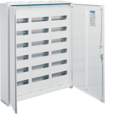 (FWB63S) Шкаф электротехнический серии Univers IP44/II. 950x800x161. с PE/N-клеммами 216 модуля. Hager