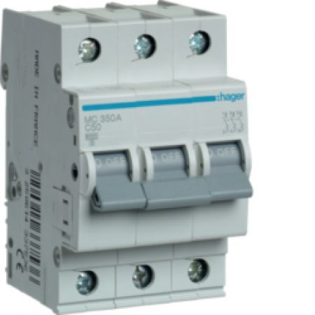 (MC350A) Автоматический выключатель MC350A 3P In=50 А Un=220-440В Кривая C 6 кА