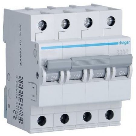 (MC401A) Автоматический выключатель MC401A 4P In=1 А Un=220-440В Кривая C 6 кА