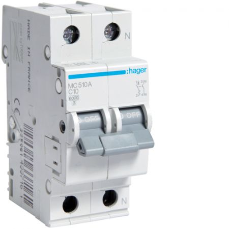 (MC520A) Автоматический выключатель MC520A 1+N In=20 А Un=220-240 В Кривая C 6 кА