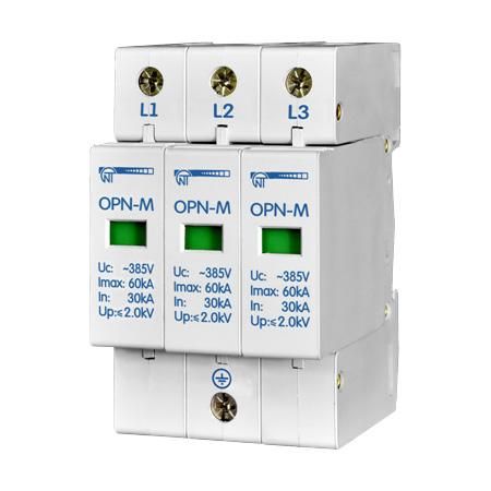 (OPN-M (3S)20kA) Ограничитель перенапряжения 3 модуля 380В. In-20kA. Новатек-Электро