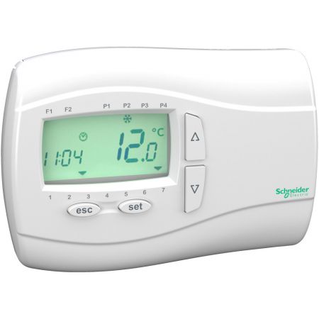 (TM171DWAL2L) Настенный терморегулятор с подсветкой. серия M171. Schneider Electric