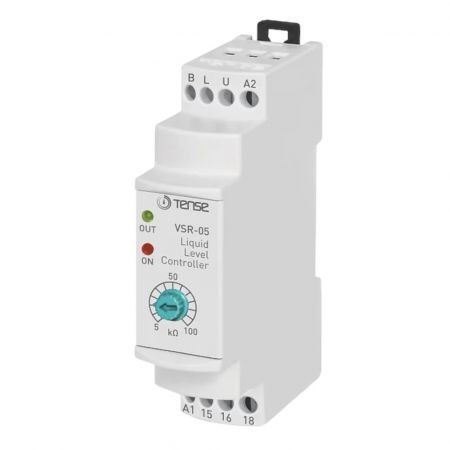 (VSR-05) Реле контроля уровня жидкости c защитой насоса. 150V–260V AC. 5A.Tense