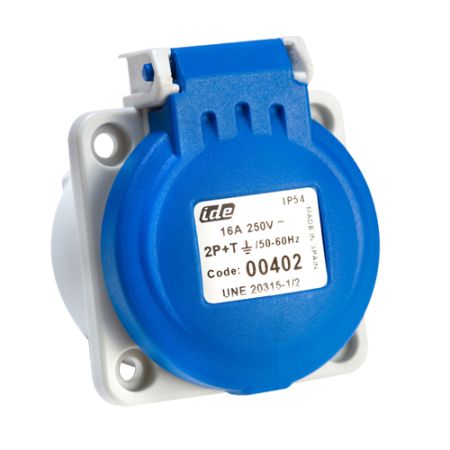 Розетка SCHUKO 2P E IDE 00402 250V 16A BLUE IP54