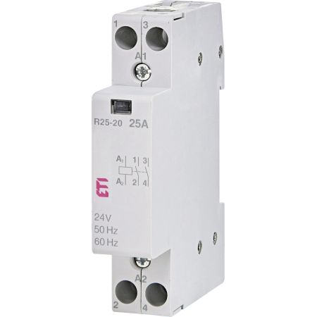 (2461211) Модульные контакторы R 20-20. In=20А. 2NO контакта. Uкат=24В AC. ETI