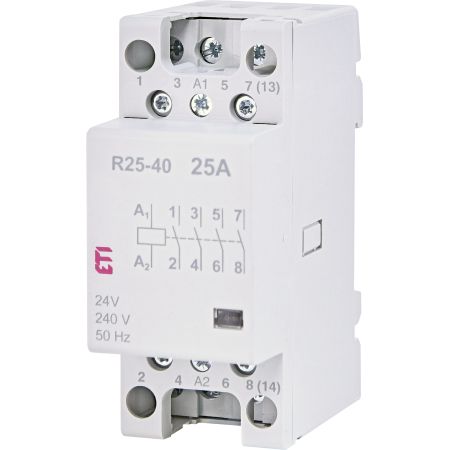 (2462311) Модульные контакторы R 25-40. In=25А. 4NO контакта. Uкат=24В AC. ETI