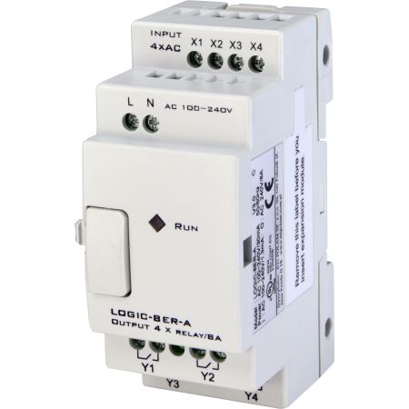(4780007) Модуль расширения LOGIC-8ER-A. AC 100-240V. 4ВХ-AC. 4ВЫХ-релейных. ETI