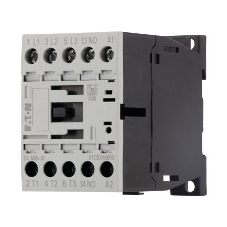 (290058) Контактор DILM15-10(230V50HZ.240V60HZ). Iном=15.5 A. 7.5 кВт. 1NO. Eaton