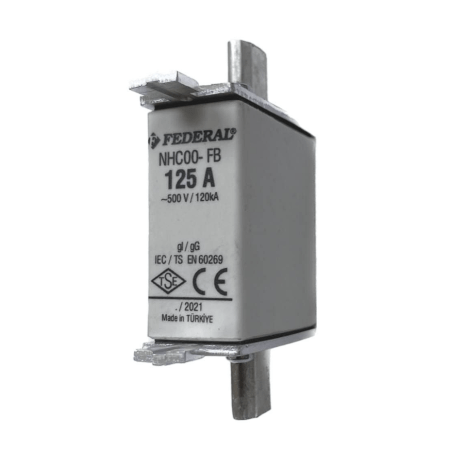 (NHC002) Предохранитель ножевой 000 gG 125А 500Vac. FEDERAL ELECTRIC