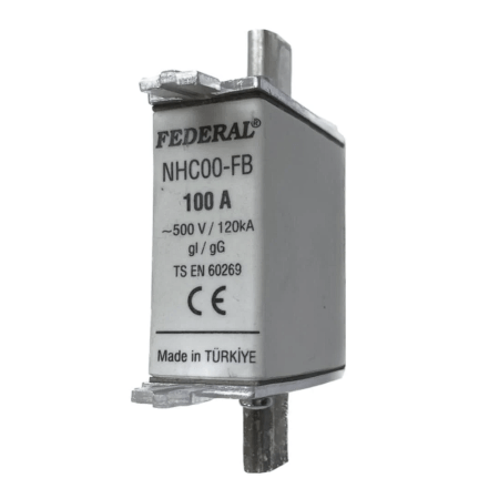 (NHC00) Предохранитель ножевой 000 gG 100А 500Vac. FEDERAL ELECTRIC