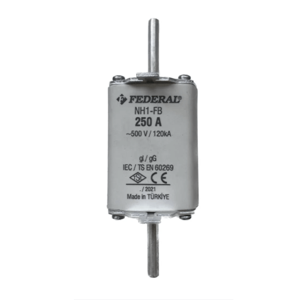 (NH1-FB2) Предохранитель ножевой NH1 gG 250А 500Vac. FEDERAL ELECTRIC