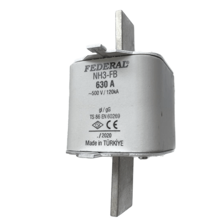 (NH3-FB) Предохранитель ножевой NH3 gG 630А 500Vac. FEDERAL ELECTRIC