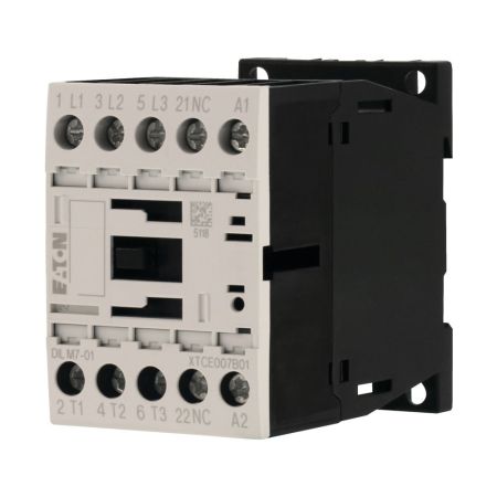 (276572) Контактор DILM7-01(24V50HZ). Iном=7 A. 3 кВт. 1 NC. Eaton