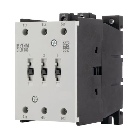 (190965) Контактор DILMT 80 (230V50HZ/240V60HZ). Iном= 80 A. 37 кВт.  Eaton