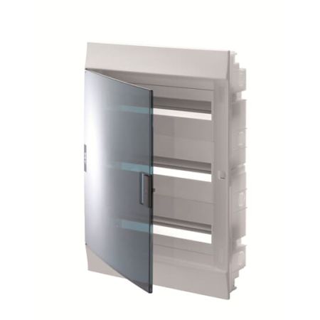 (1SLM004101A1209) Щит Mistral IP41 54 модулей встроенный прозрачная дверь с винтовыми N/PE клемником. 64 подкл.. ABB