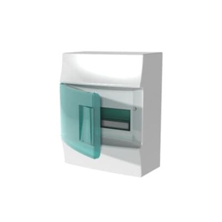 (1SPE007717F0321) Щит Mistral IP41 8 модулей навесной прозрачная дверь с винтовыми N/PE клемником. 12 подкл.. ABB