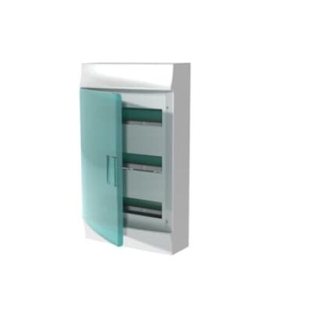 (1SPE007717F0621) Щит Mistral IP41 3 ряда 36 модулей навесной прозрачная дверь с винтовыми N/PE клемником. 44 подкл.. ABB