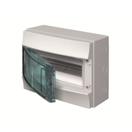 (1SLM006501A1202) Щит Mistral IP65 12 модулей навесной прозрачная дверь с винтовыми N/PE клемником. 22 подкл.. ABB