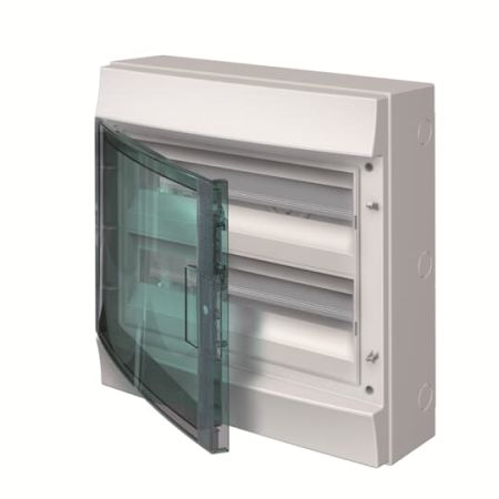 (1SLM006501A1205) Щит Mistral IP65 2 ряда 36 модулей навесной прозрачная дверь с винтовыми N/PE клемником. 52 подкл.. ABB