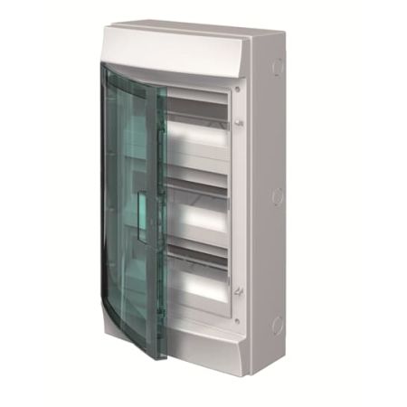(1SLM006501A1206) Щит Mistral IP65 3 ряда 36 модулей навесной прозрачная дверь с винтовыми N/PE клемником. 42 подкл.. ABB