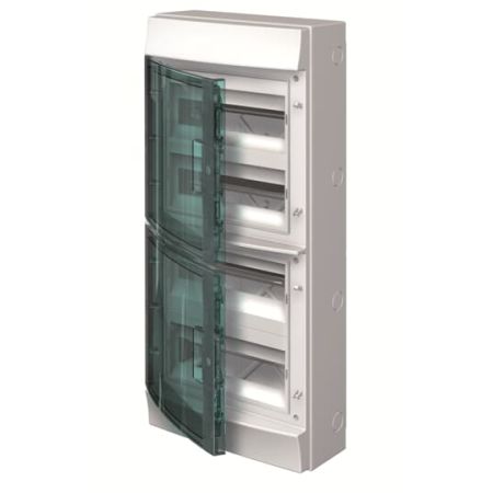 (1SLM006501A1207) Щит Mistral IP65 48 модулей навесной прозрачная дверь с винтовыми N/PE клемником. 52 подкл.. ABB