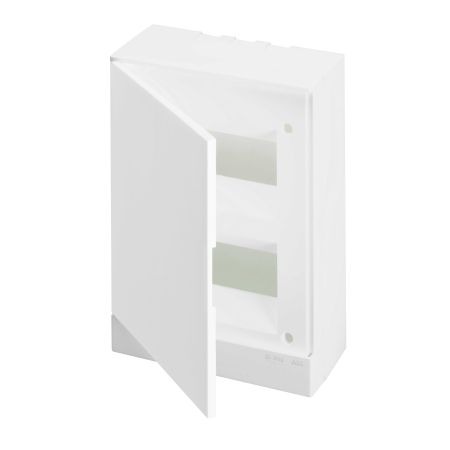 (1SZR004002A2105) Щит Basic E IP40 16 модулей навесной белая дверь с винтовыми N/PE клемником. 26 подкл.. ABB