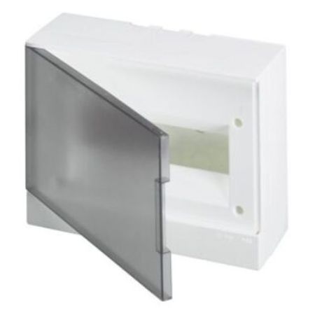 (1SZR004002A2201) Щит Basic E IP40 4 модулей навесной прозрачная дверь с винтовыми N/PE клемником. 5 подкл.. ABB