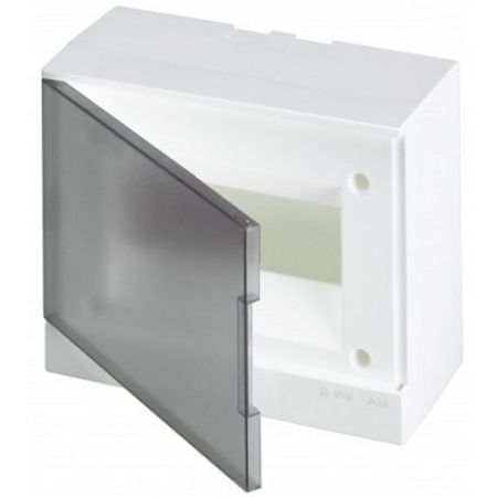 (1SZR004002A2203) Щит Basic E IP40 8 модулей навесной прозрачная дверь с винтовыми N/PE клемником. 10 подкл.. ABB
